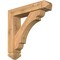 Ekena Millwork Olympic Arts and Crafts Smooth Bracket w/ Offset Brace, Western Red Cedar, 5 1/2"W x 24"D x 24"H BKT0604X24X24OLY03SWR - alternate 1